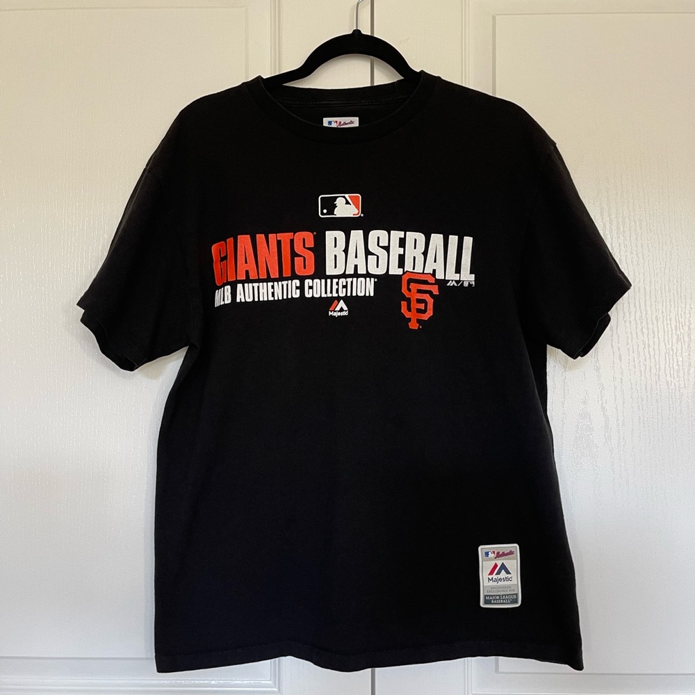SF Giants Shirt Size L Mens San Francisco MLB Baseball Majestic Authentics Large